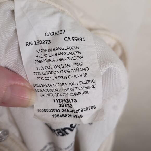 Wrangler Worldwide Midrise Wide Leg cream jeans Size 26 Boho Classic Retro - Picture 12 of 12